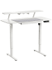 Beliani Höhenverstellbarer Schreibtisch WILBANKS in Weiß