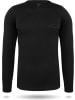 Normani Outdoor Sports Herren Merino Langarm Melbourne in Schwarz