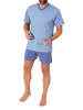 NORMANN Kurzarm Schlafanzug Shorty Pyjama print - 86275 in hellblau