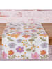 AltoBelli Tischläufer SUMMER Weiß mit bunten BLUMEN