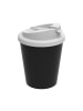 elasto Kaffeebecher "Premium Deluxe" small in schwarz/weiß - 250 ml