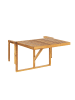 Beliani Klappbarer Tisch UDINE in Braun - (W) 69 x (H) 51 x (L) 70 cm