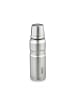 relaxdays Edelstahl-Trinkflasche in Silber - 500 ml