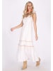 IZIA Damen Kleid in Wollweiss