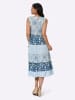 Sieh an! Jerseykleid in mittelblau-eisblau-bedruckt