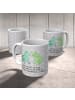 Mr. & Mrs. Panda Kaffeebecher Frosch Liebe mit Spruch in Grau Pastell