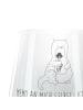 Mr. & Mrs. Panda Windlicht mit Gravur Otter Blumenstrauß mit Spruch in Transparent