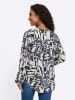 Heine Druckbluse in champagner-marine-bedruckt