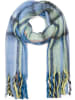 styleBREAKER Web Schal mit Streifen in Blau-Schwarz-Gelb