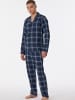 Schiesser Pyjama Warming Nightwear in Dunkelblau