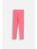 Coccodrillo Gerippte Leggings mit langem Hosenbein in rosa