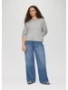 QS Strickpullover in 9400_grau meliert