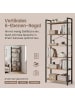 VASAGLE Bücherregal Barnet in dunkelwalnussfarben - (B)78 x (H)185.5 x (T)30 cm