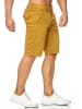 Max Men Chino Shorts Capri 3/4 Hose Stretch Bermuda Sommer in Gelb