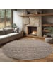 Teppich Boss Kurzflor Teppich Helix 2202, rund - Beige
