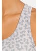 SMILODOX LEO Sport BH Velvara in Grau Leo