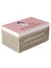 Mr. & Mrs. Panda Geschenkbox Einhorn Hexe mit Spruch in Rot Pastell