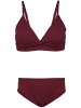 Aquarti Mädchen Bikini Set Zweiteilig Bikinislip Bustier in braun