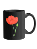 Mr. & Mrs. Panda Becher Blume Mohnblume ohne Spruch in Schwarz