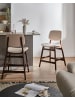 Beliani 2-tlg Barhocker ELAINE in Braun/Beige