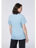 Detto Fatto T-Shirt mit Statement-Schriftzug in Blau
