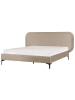 Beliani Doppelbett SUZETTE in Beige - (W) 208 x (H) 98 x (L) 212 cm