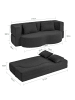 SoBuy Sofabett in Schwarz - (W) 107 x (H) 32 x (L) 177 cm