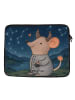 Mr. & Mrs. Panda Laptop Tasche Stier Astrologie Design ohne Spruch in Weiß