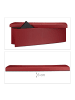 relaxdays Faltbare Sitzbank in Dunkelrot - (B)114 x (H)38 x (T)38 cm