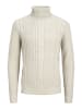 Jack & Jones Rollkragenpullover in White Melange