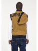 PLUS EIGHTEEN Herren Weste in Camel