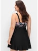 sheego Badekleid in schwarz-bedruckt