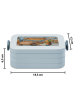 Mr. & Mrs. Panda Lunchbox Igel Maronen Design ohne Spruch in Blau Pastell