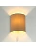 Licht-Erlebnisse Wandlampe (B)20 x (H)23 cm in Kaffeebraun