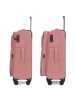 Redolz Essentials 12 MEDIUM 4-Rollen Trolley 67 cm mit Dehnfalte in rose