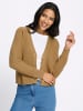 Sieh an! Strickjacke in camel