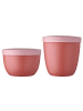 Mepal 2er Set Snackpots Ellipse 350 & 500 ml in Vivid Mauve