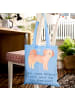 Mr. & Mrs. Panda Jutebeutel Cavapoo Abenteuer mit Spruch in Sky Blue