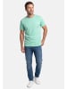 Lerros T-Shirt Basic in Mint / weiß