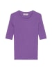 Marc O'Polo DENIM Kurzarm-Strickpullover fitted in grand violet