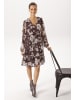 Aniston CASUAL Blusenkleid in bordeaux-sand-beige-flieder