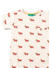 Little Green Radicals Kurzarm-T-Shirt in Creme