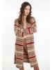 VIRITA Women Strick Cardigan in Beige Mehrfarbig