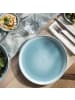 like. by Villeroy & Boch 6er Set Speiseteller Perlemor Aqua ø 27,1 cm in blau