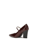 Pinko Bordeaux Kalb Leder Bos Taurus Hoch Absatz Pumps