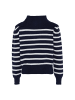 DreiMaster Damen Pullover Mit Streifen in DUNKELMARINE WOLLWEISSER STREIFEN
