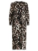 Betty Barclay Plisseekleid langarm in Beige/Braun