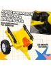 HOMCOM Trettraktor Kinder ab 3 Jahren Gelb