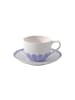 Villeroy & Boch Cappuccinotasse mit Untertasse Fleur Couleur in 300 ml in Bleu