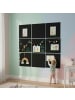 relaxdays 12 x Filzpinnwand in Schwarz - (B)30 x (H)30 x (T)0,9 cm